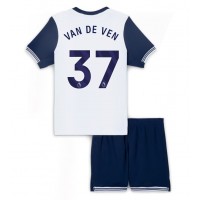 Tottenham Hotspur Micky van de Ven #37 Fußballbekleidung Heimtrikot Kinder 2024-25 Kurzarm (+ kurze hosen)